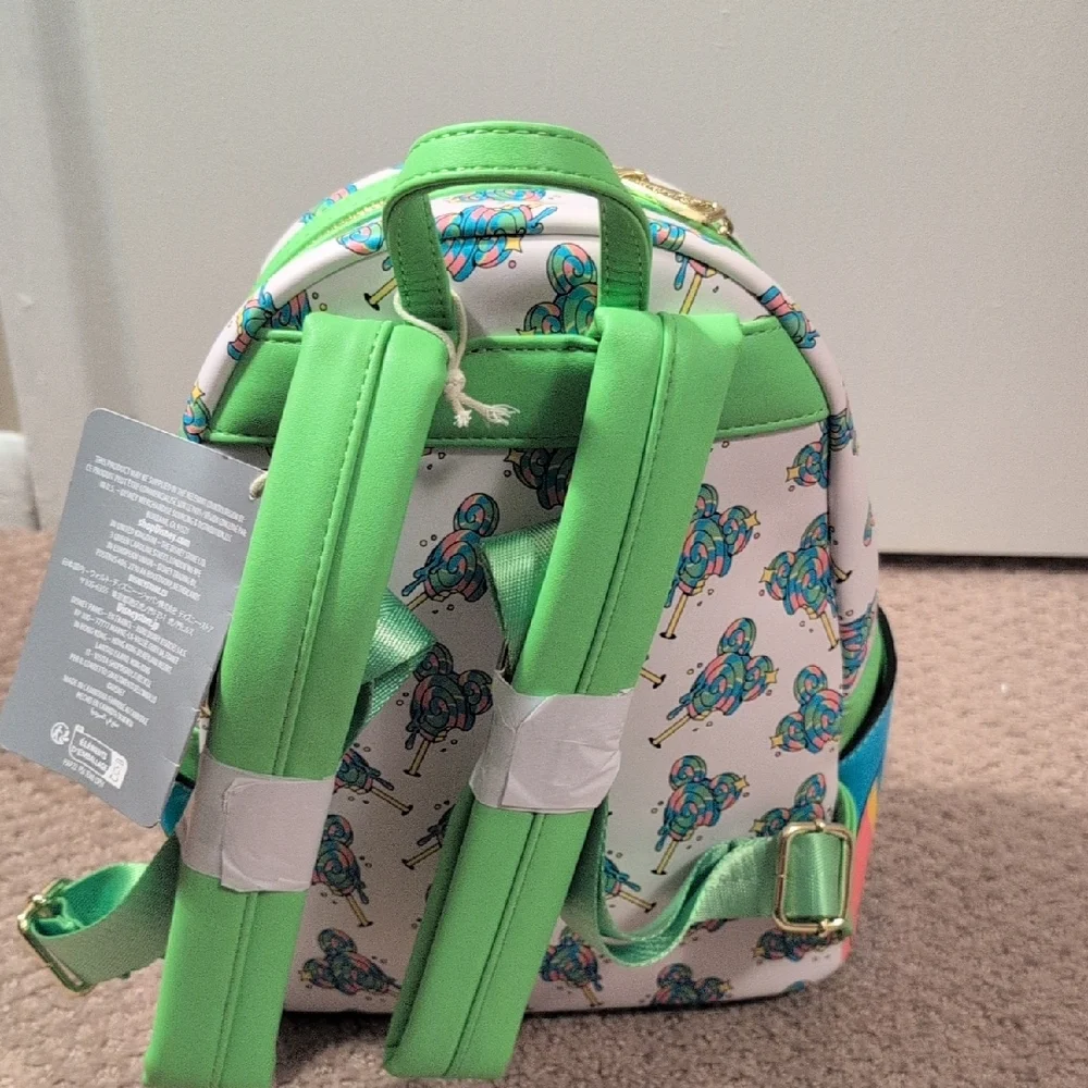 Loungefly Disney Parks Lollipop Swirl Mini Backpack NWT